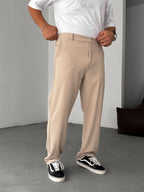 Half-Elastic Waist Pants