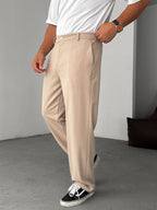 Half-Elastic Waist Pants