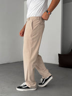 Half-Elastic Waist Pants