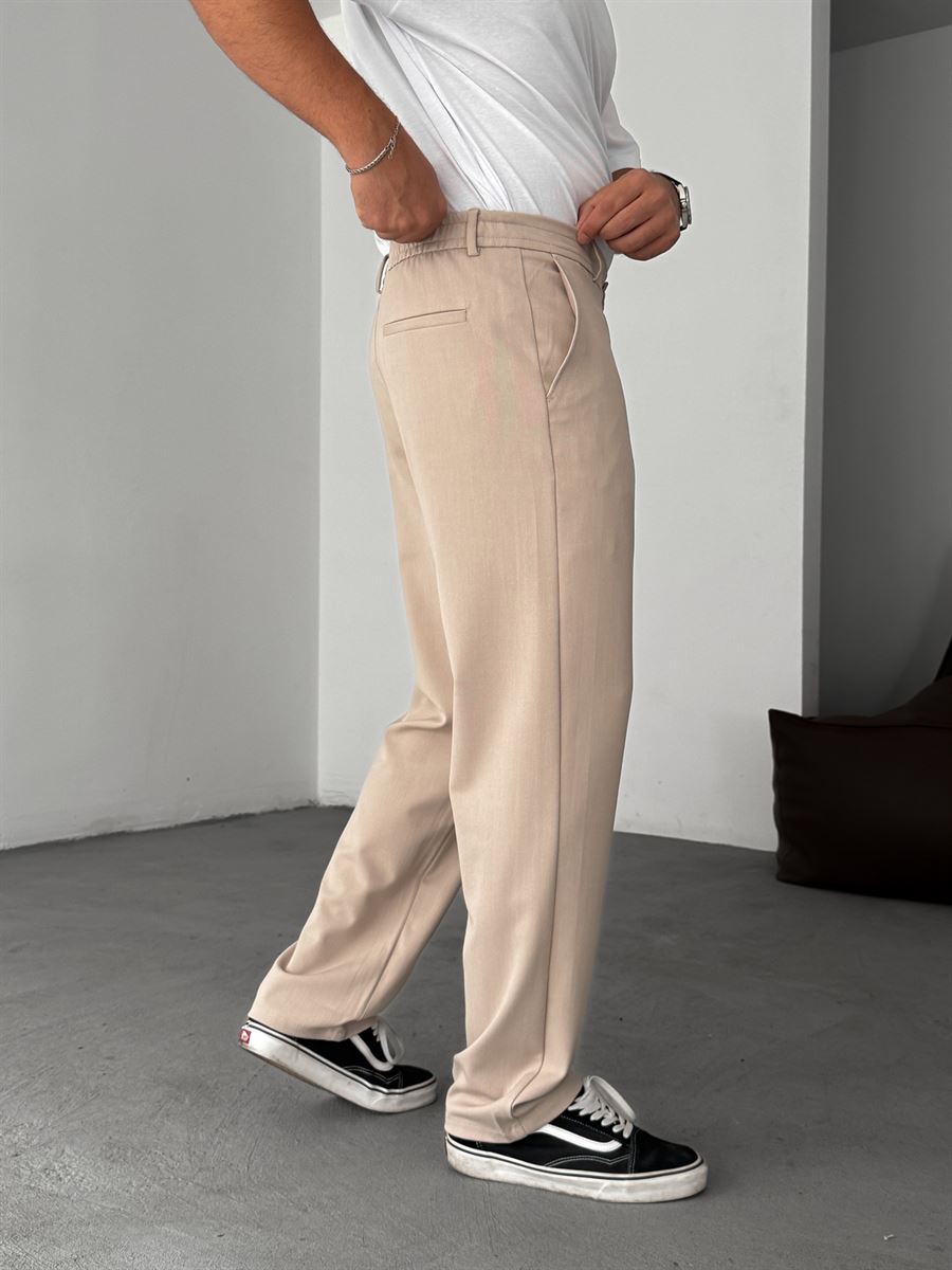 Half-Elastic Waist Pants
