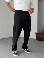 Half-Elastic Waist Pants