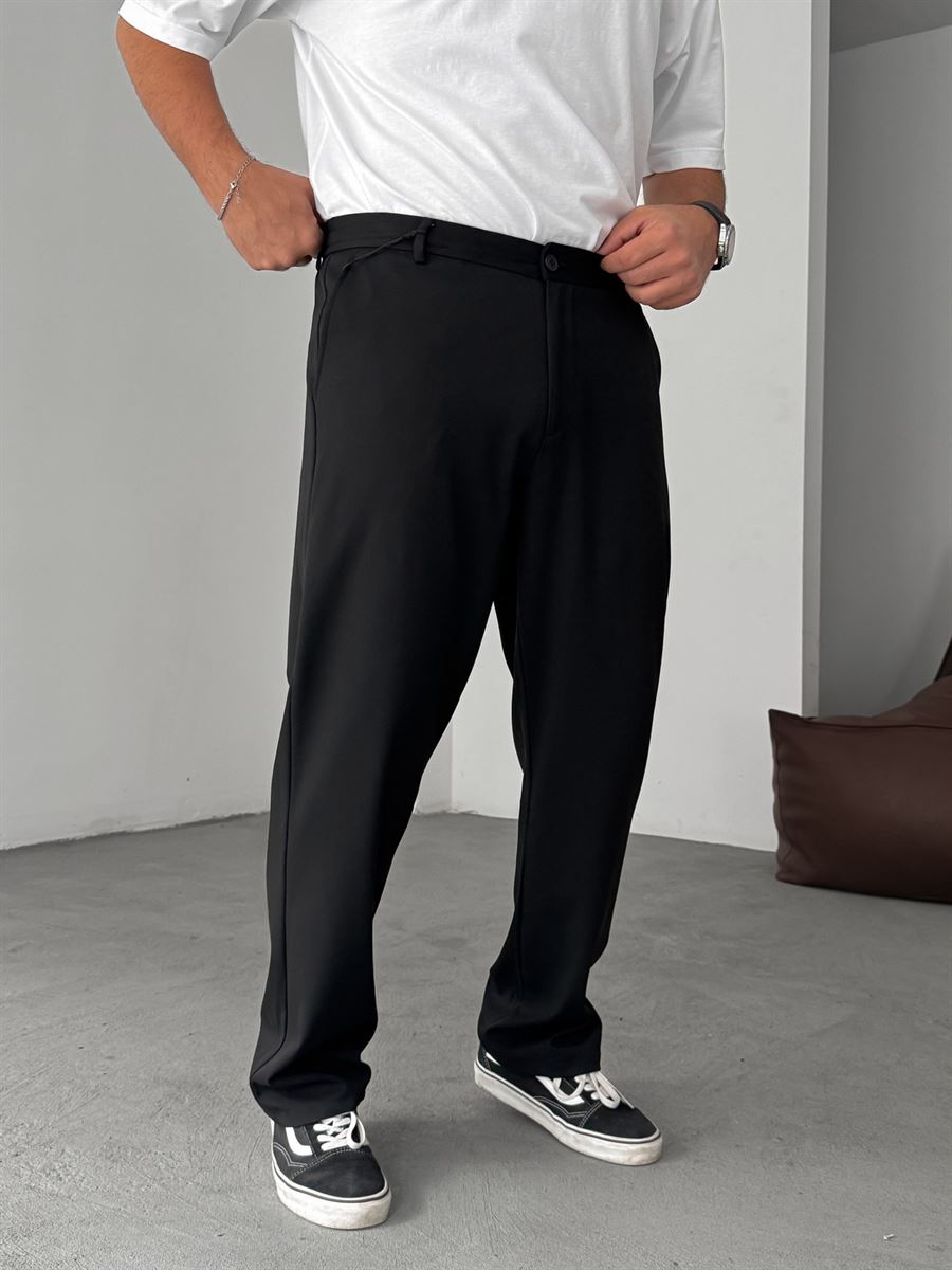 Half-Elastic Waist Pants