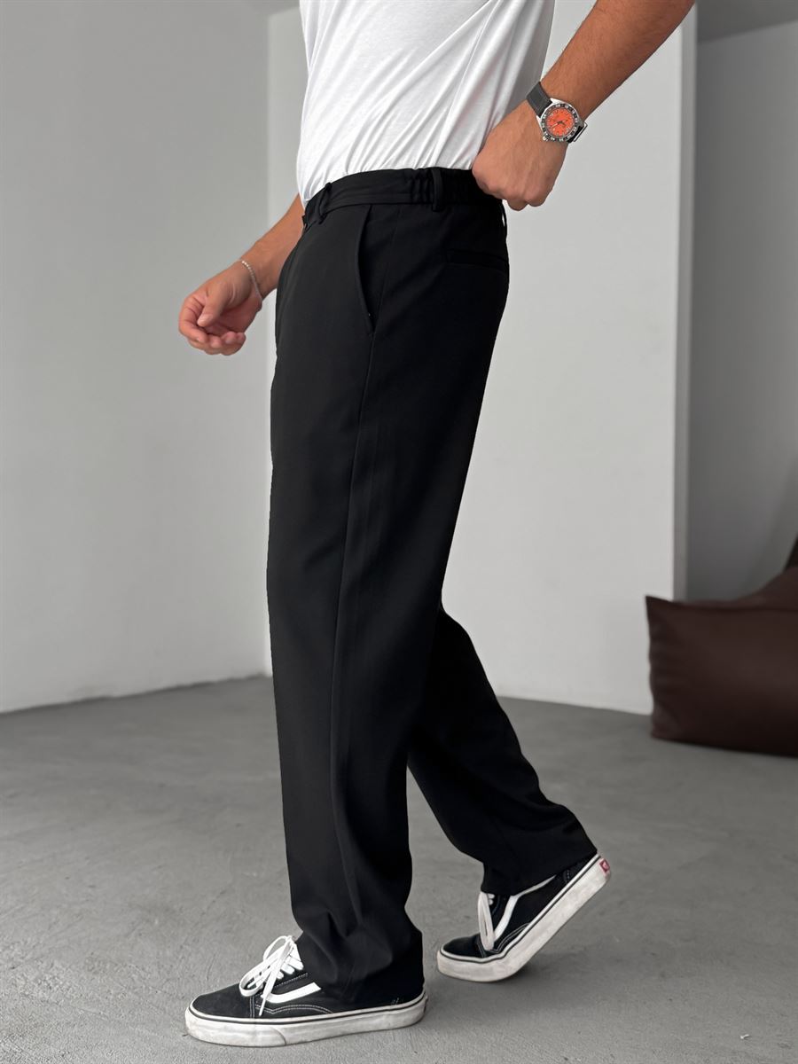 Half-Elastic Waist Pants