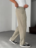 Half-Elastic Waist Pants