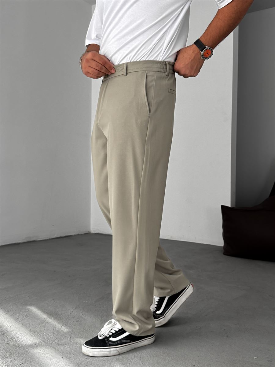 Half-Elastic Waist Pants