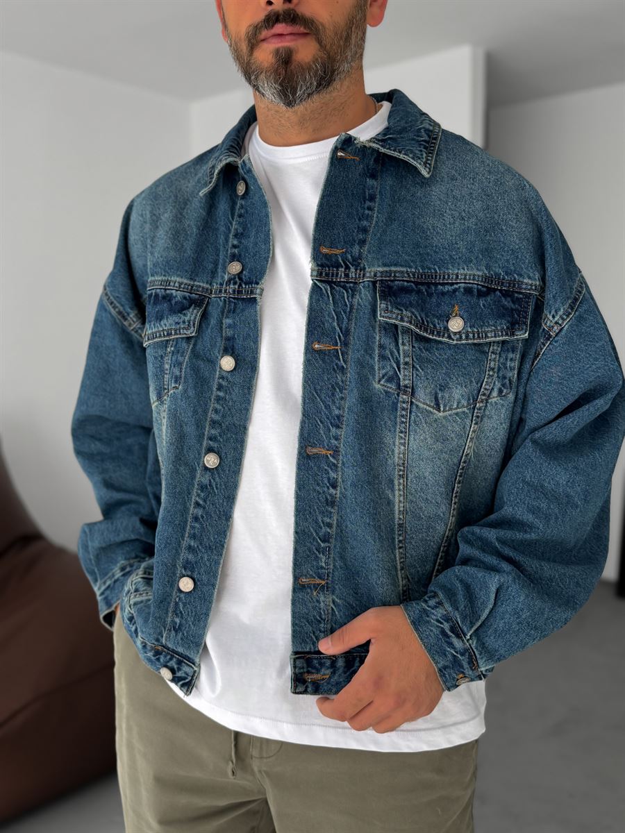 Buttoned Denim Jacket