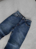 Hem Distressed Baggy Jean
