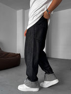 Baggy Jean with Folded Hem Detail