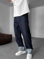 Baggy Jean with Folded Hem Detail