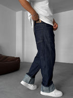 Baggy Jean with Folded Hem Detail