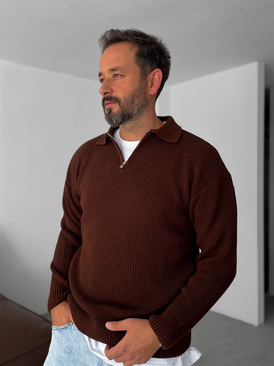 Half-Zip Knitwear Sweat