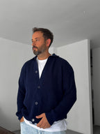 Buttoned Oversize Knit Cardigan