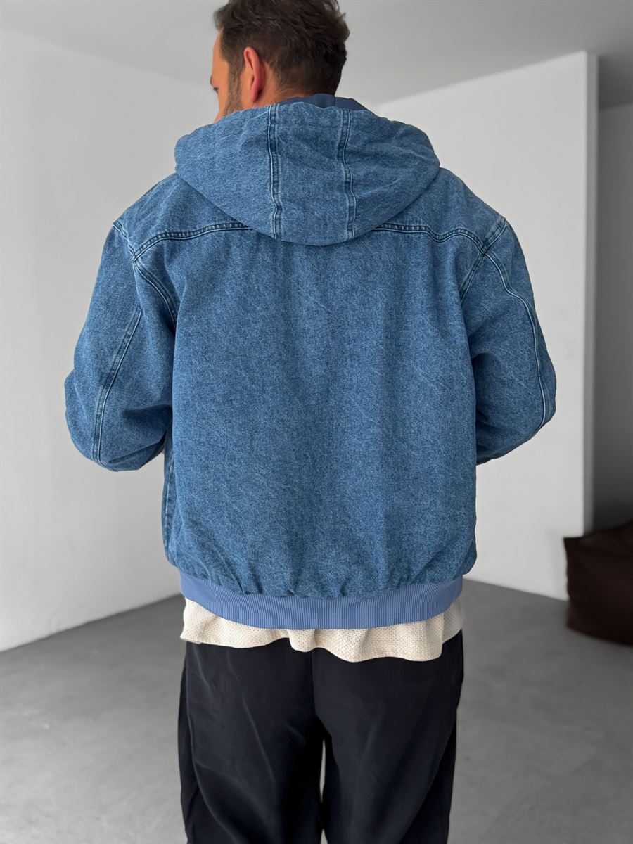 Hooded Denim Jacket