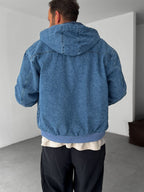 Hooded Denim Jacket