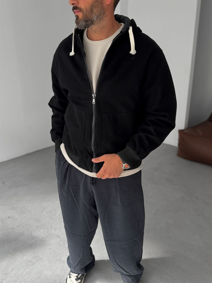 Hooded Denim Jacket