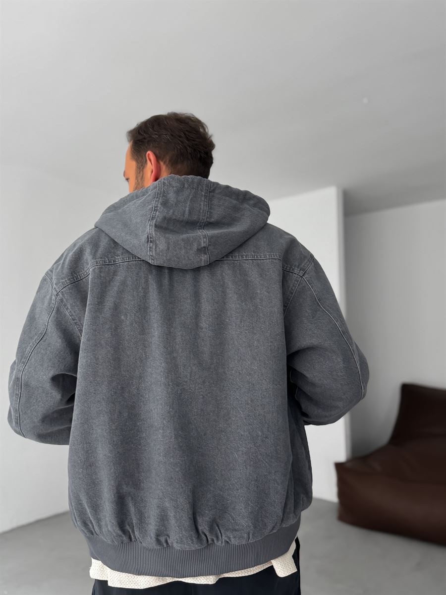Hooded Denim Jacket