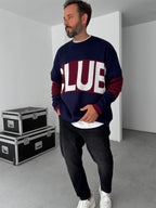 Club Embroidered Knitwear Sweatshirt