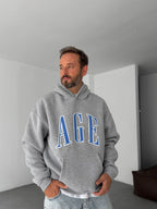 Age Printed Hooded Sweatshirt