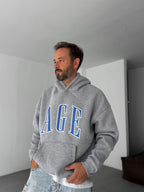 Age Printed Hooded Sweatshirt