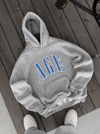Age Printed Hooded Sweatshirt