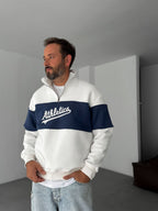 Half-Zip Athletics Embroidered Sweatshirt