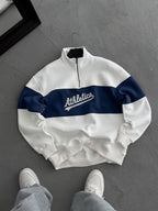 Half-Zip Athletics Embroidered Sweatshirt
