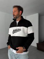 Half-Zip Athletics Embroidered Sweatshirt