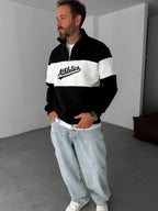 Half-Zip Athletics Embroidered Sweatshirt