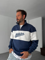 Half-Zip Athletics Embroidered Sweatshirt