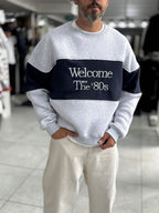 Gray Welcome Embroidered Sweatshirt PM-09