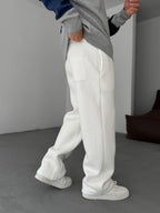 Basic Printed Straight Leg Sweatpants