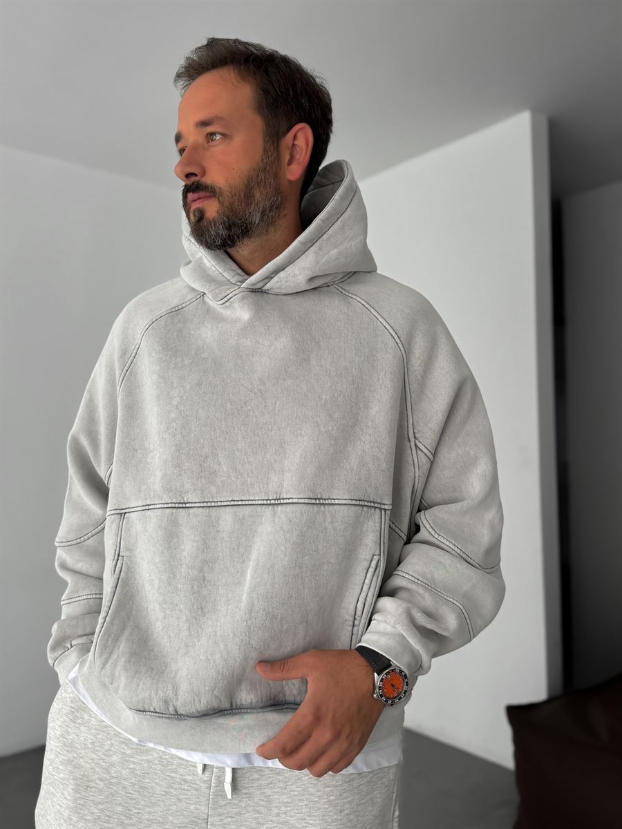 Washed Hooded Sweatshirt