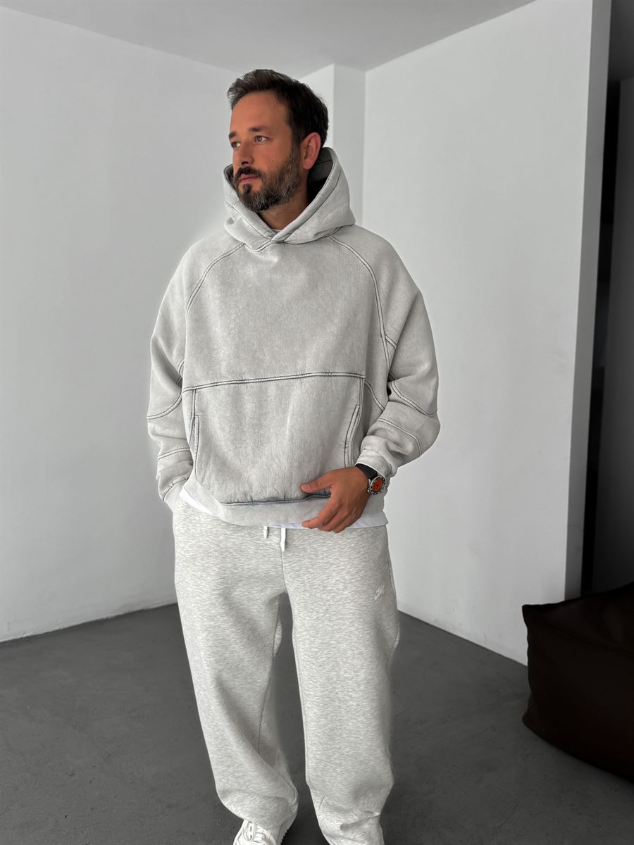 Washed Hooded Sweatshirt