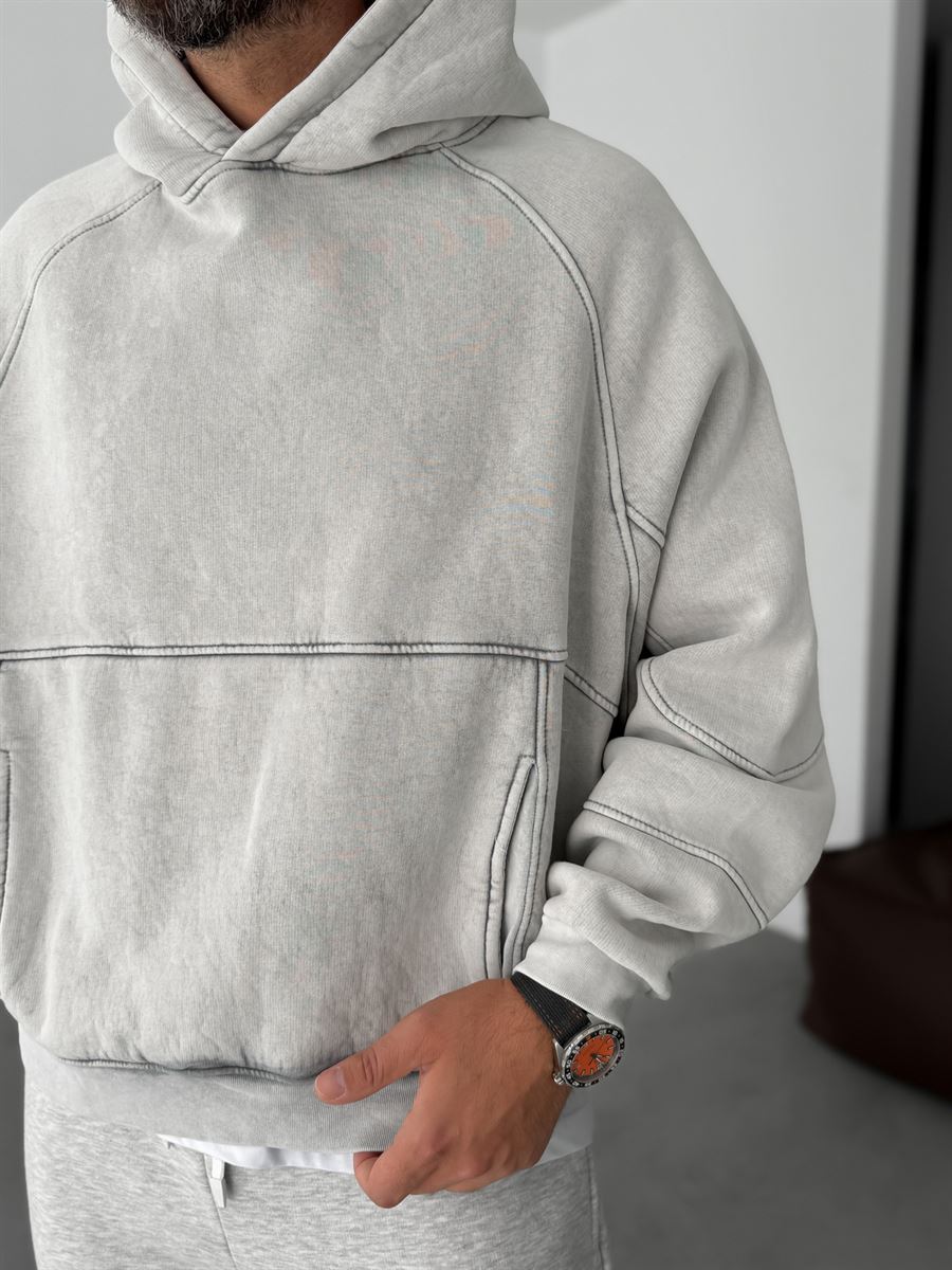Washed Hooded Sweatshirt