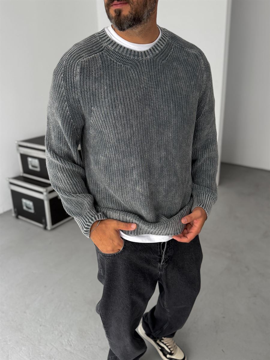 Basic Washed Knit Sweater
