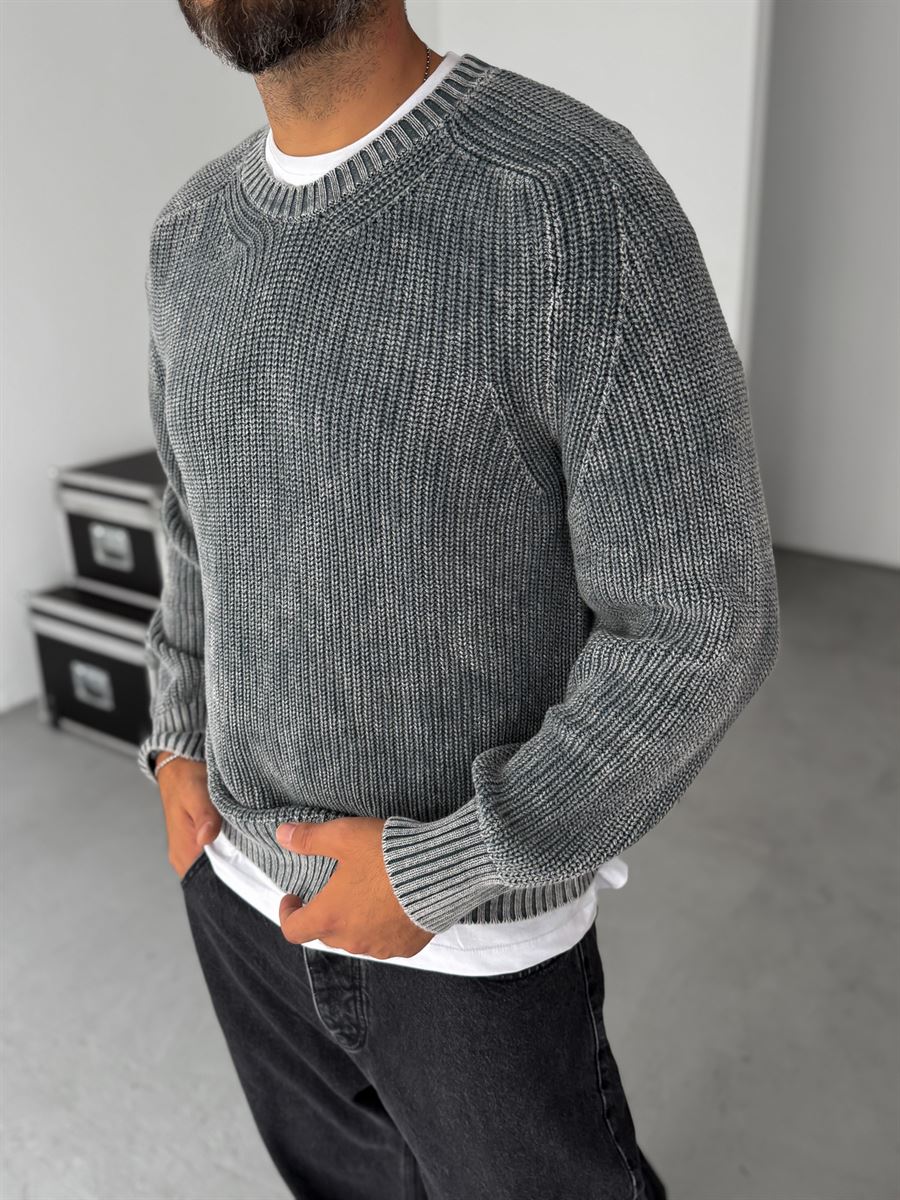 Basic Washed Knit Sweater