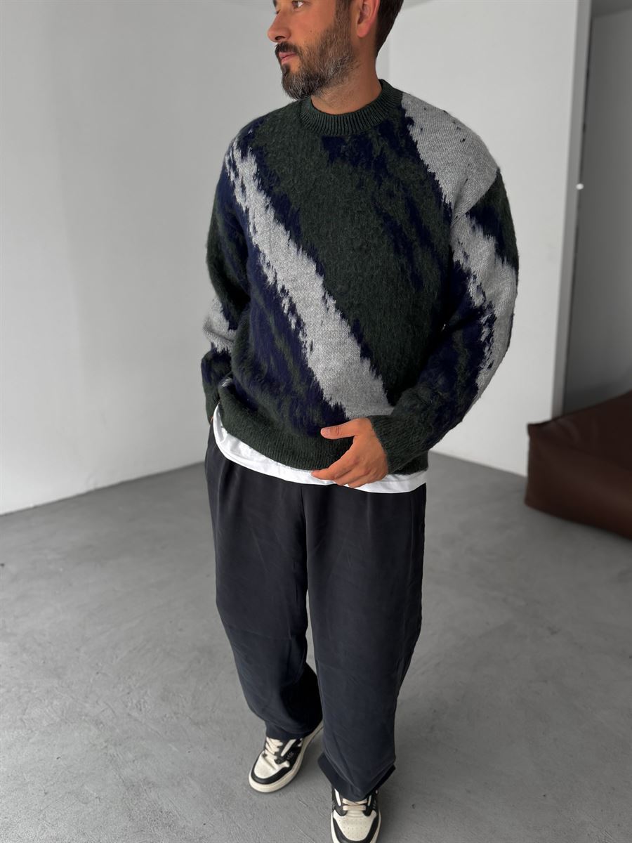 Patterned Knit Sweater