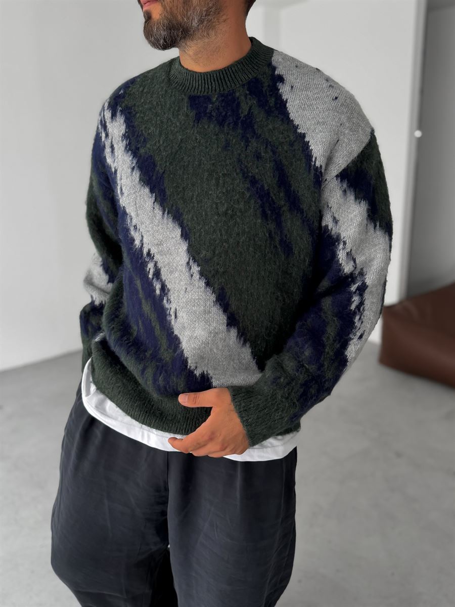 Patterned Knit Sweater