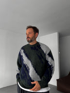 Patterned Knit Sweater