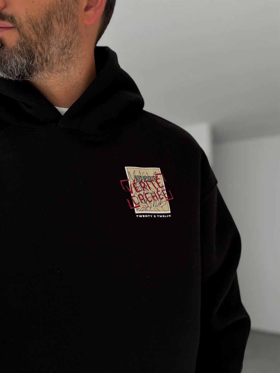 Verite Embroidered Hooded Sweatshirt