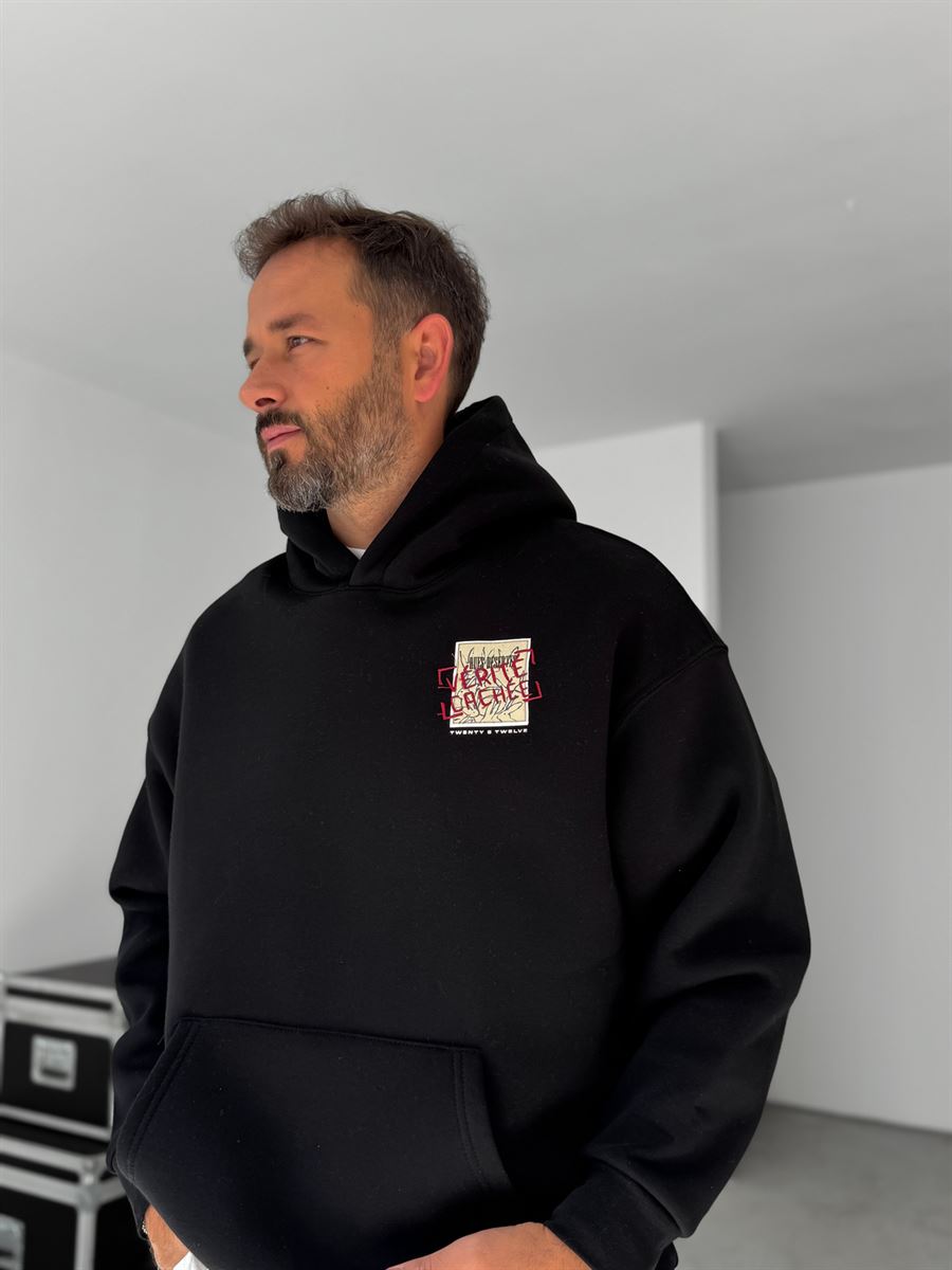 Verite Embroidered Hooded Sweatshirt