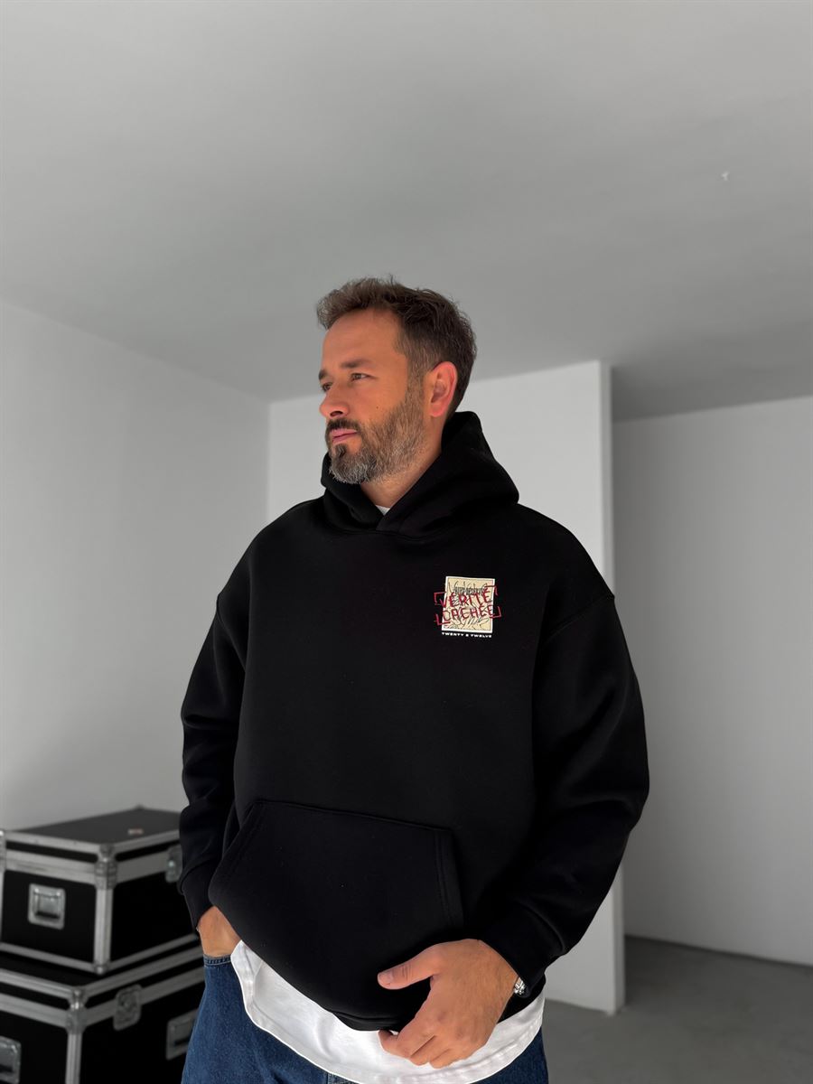 Verite Embroidered Hooded Sweatshirt