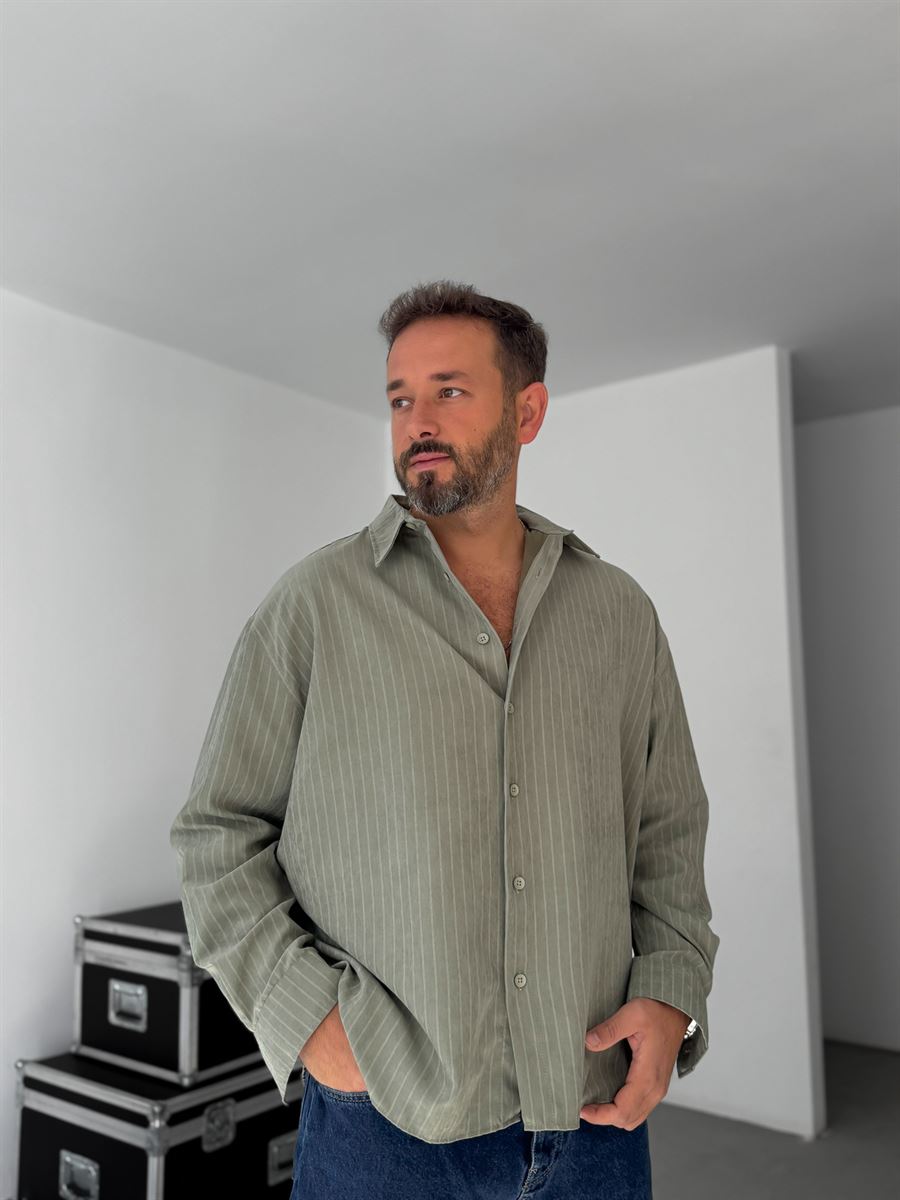 Striped Washed Shirt