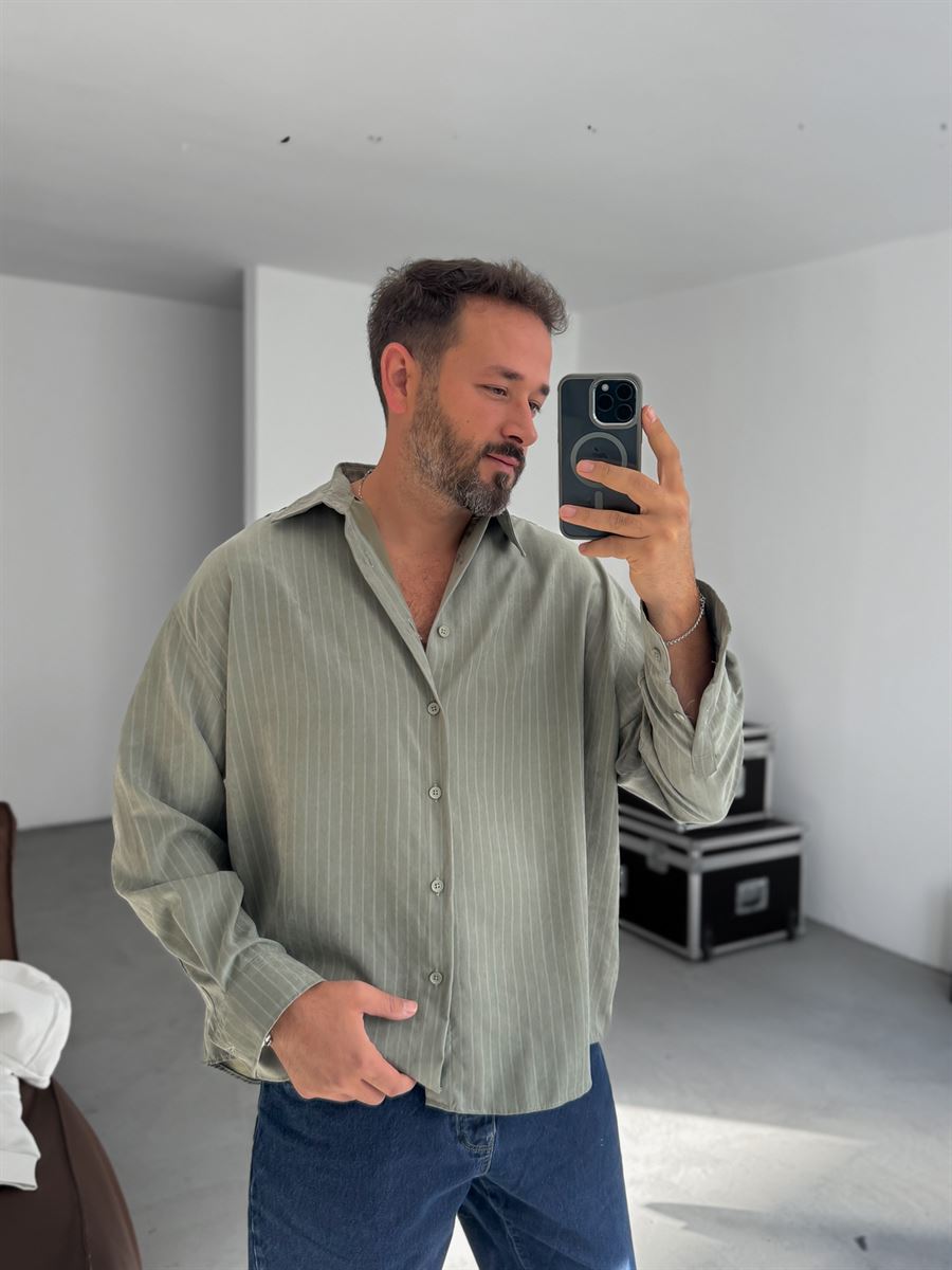 Striped Washed Shirt