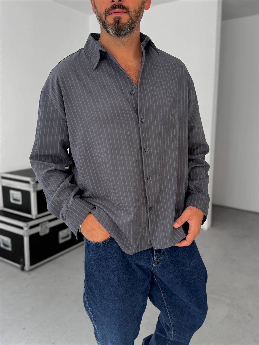 Striped Washed Shirt