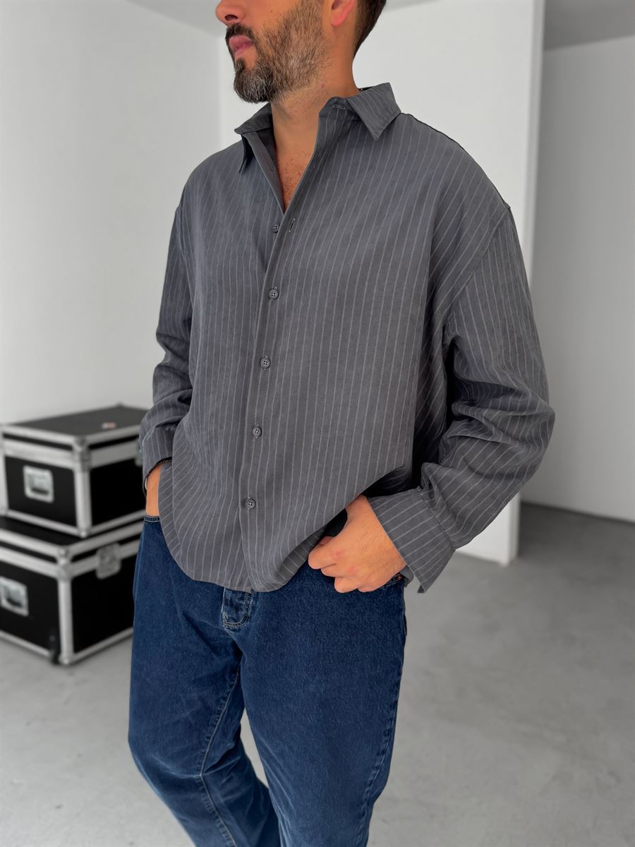 Striped Washed Shirt