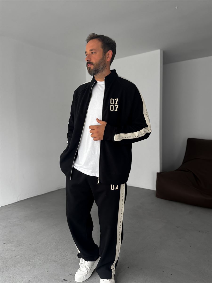 0707 Printed Zipped Sweatshirt