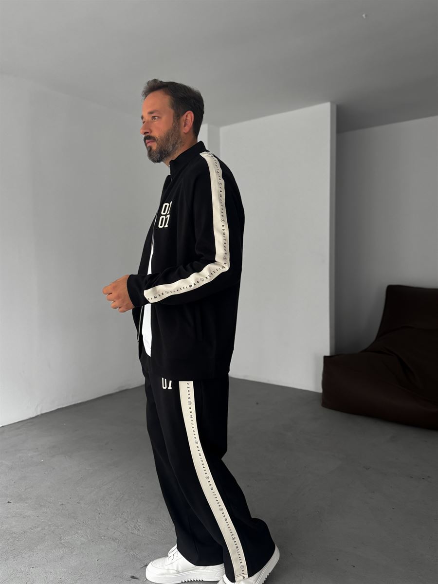 0707 Printed Zipped Sweatshirt