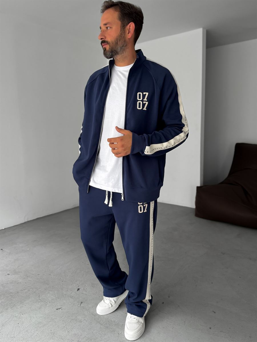 0707 Printed Zipped Sweatshirt