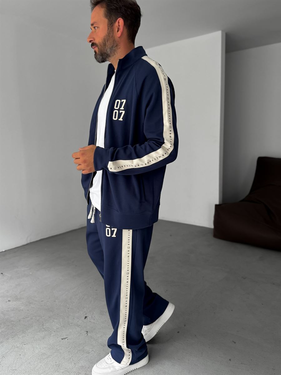 0707 Printed Zipped Sweatshirt